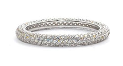 Full eternity ring – бяло злато проба 585 и ръчно монтирани циркони