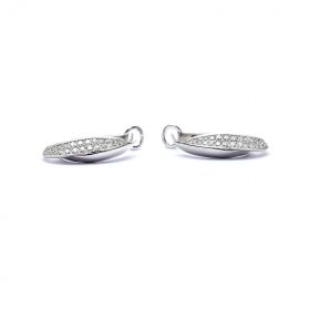 White gold earrings with diamonds 0.63 ct
