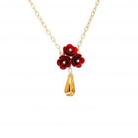 Yellow and red necklace 