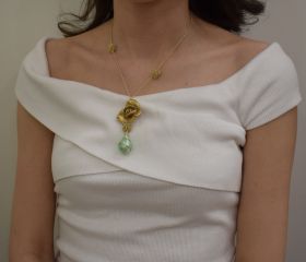 Yellow and green necklace 