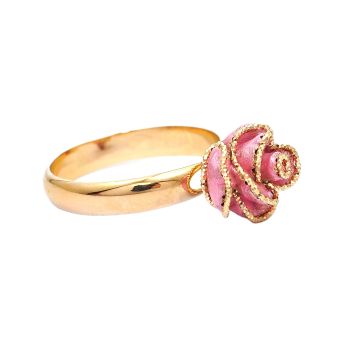 Yellow and rose 14K gold ring